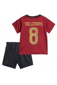 België Youri Tielemans #8 Babytruitje Thuis tenue Kind EK 2024 Korte Mouw (+ Korte broeken)